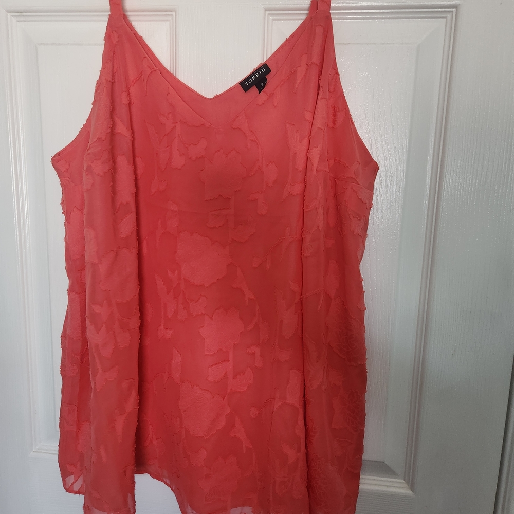 Torrid Coral Camisole Top